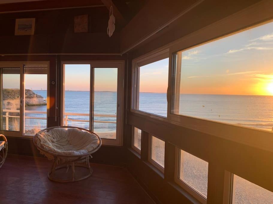משר-סור-ג'ירונדה Beach Apartment - Ocean Sunset Full View מראה חיצוני תמונה